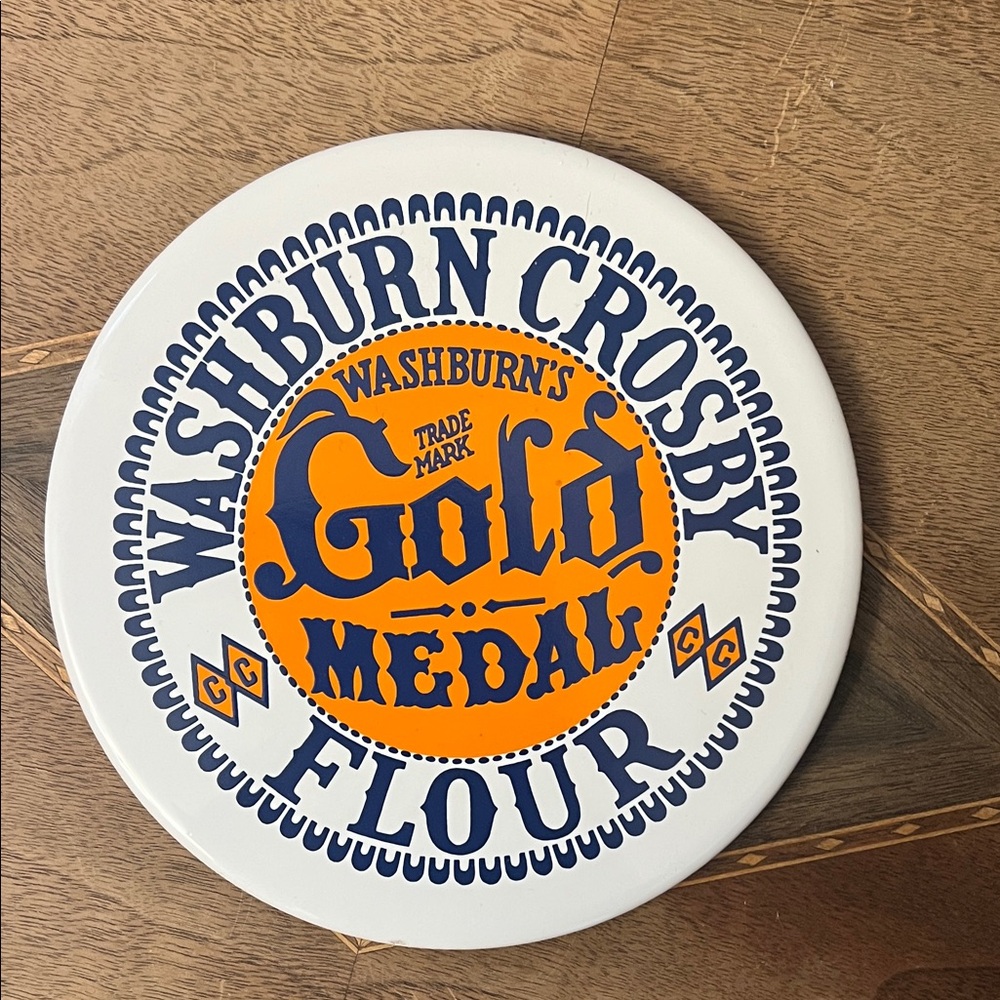 Vintage Washburn Crosby Gold Medal flour trivet